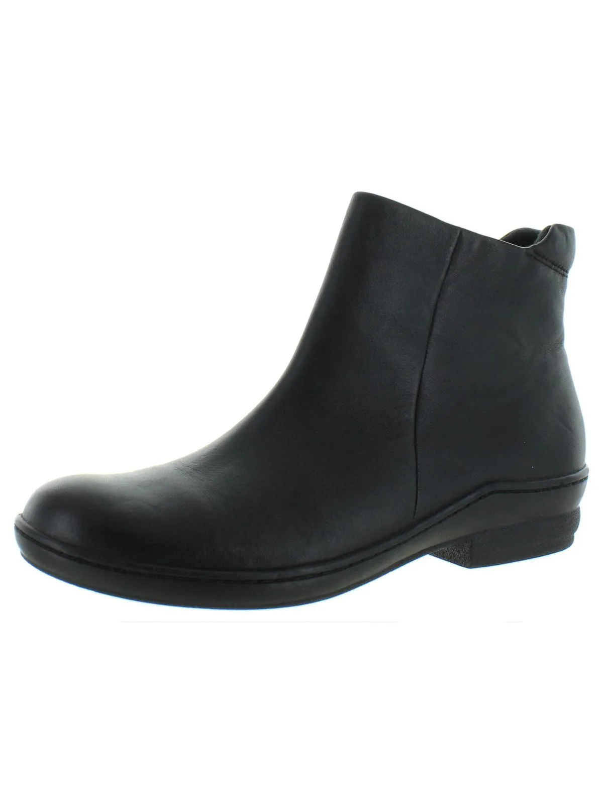 Impact Resistant Love Pair Simplicity Womens Leather Zip-Up Ankle Boots