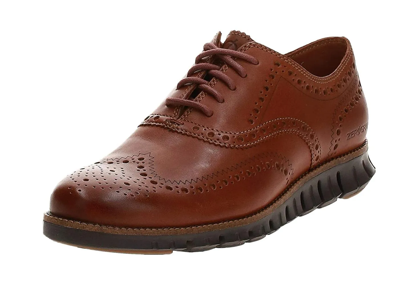 Sleek Silhouette Leather Grain Cole Haan Mens Zerogrand Wing OX Leather Oxford Shoe