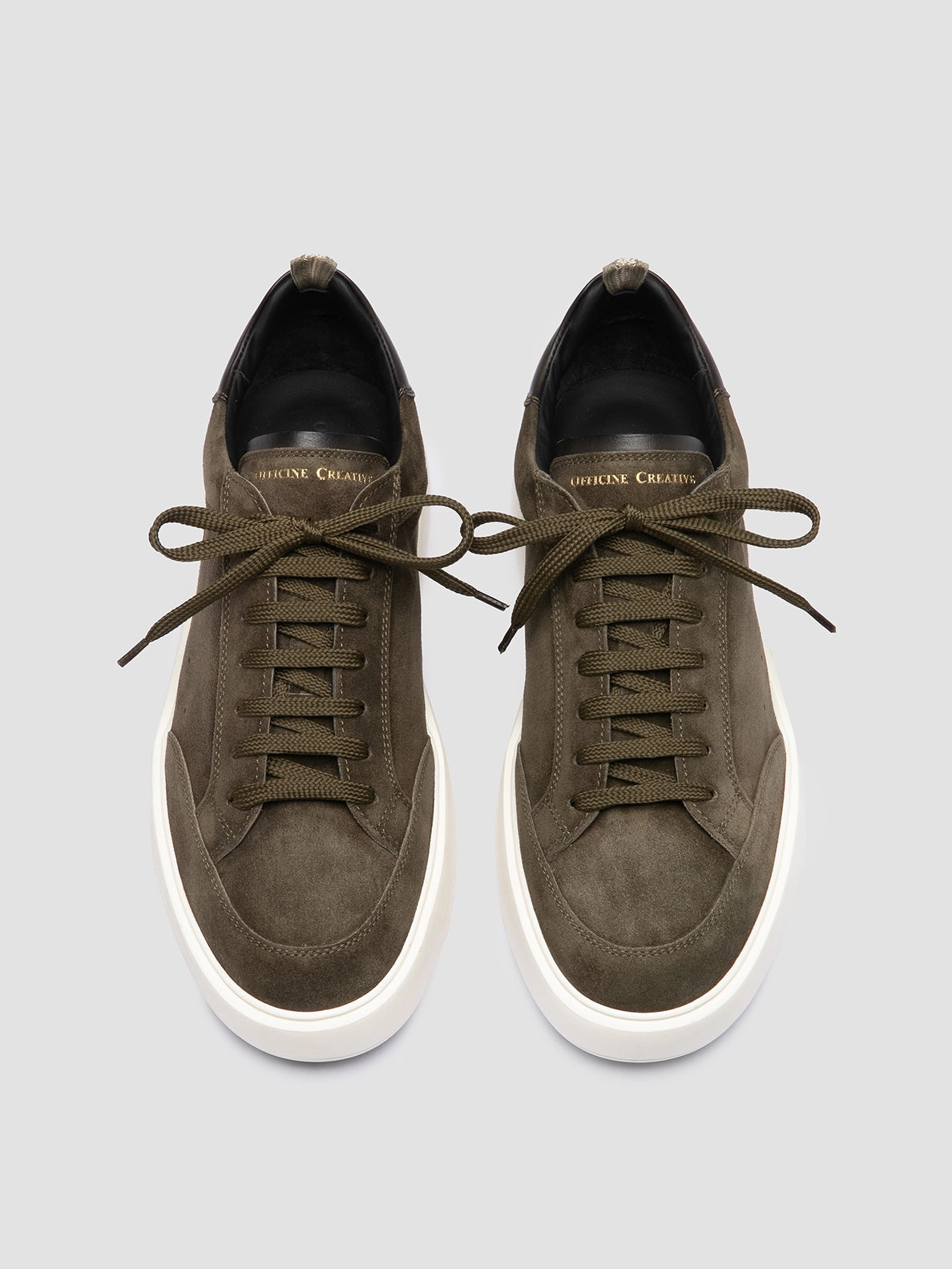 SEQUEL 002 - Green Suede and Leather Low Top Sneakers High Performance Fit Wicking Inner Sleeve