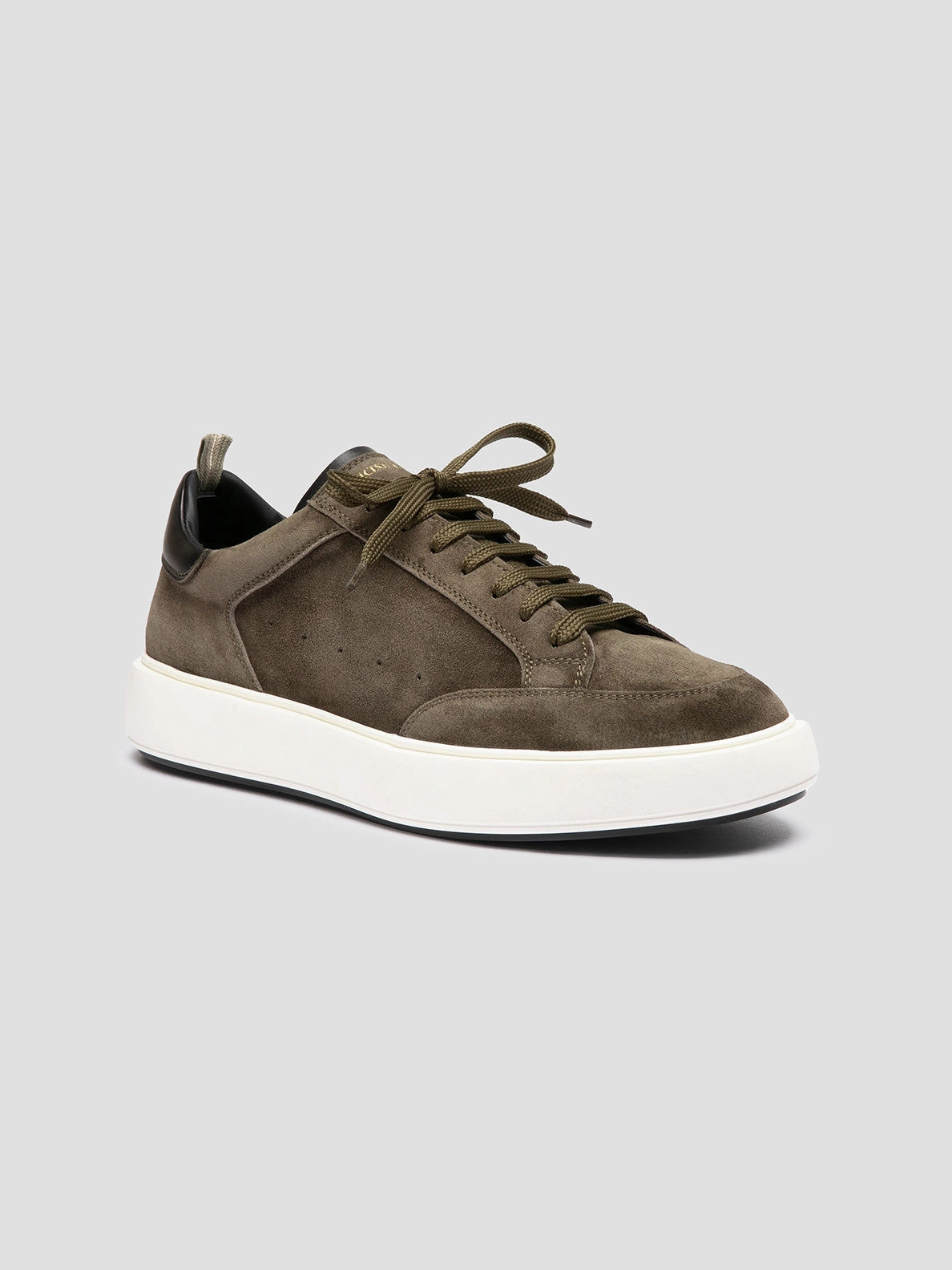 Relax Days Reactive Cushioning SEQUEL 002 - Green Suede and Leather Low Top Sneakers