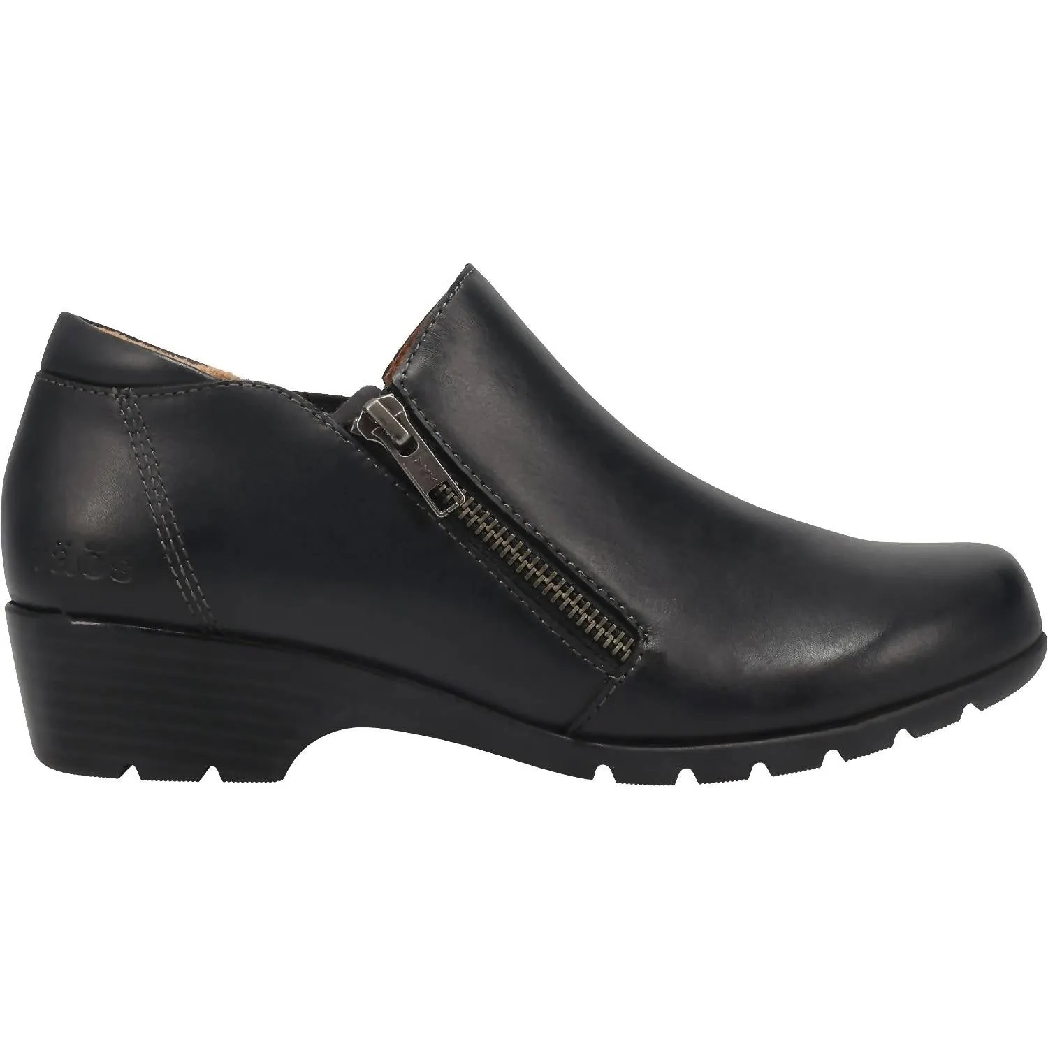 Feather Light Comfort Seeker Women's Daily Leather Ankle Boots In Black