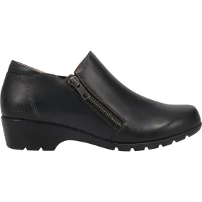 Feather Light Comfort Seeker Women's Daily Leather Ankle Boots In Black