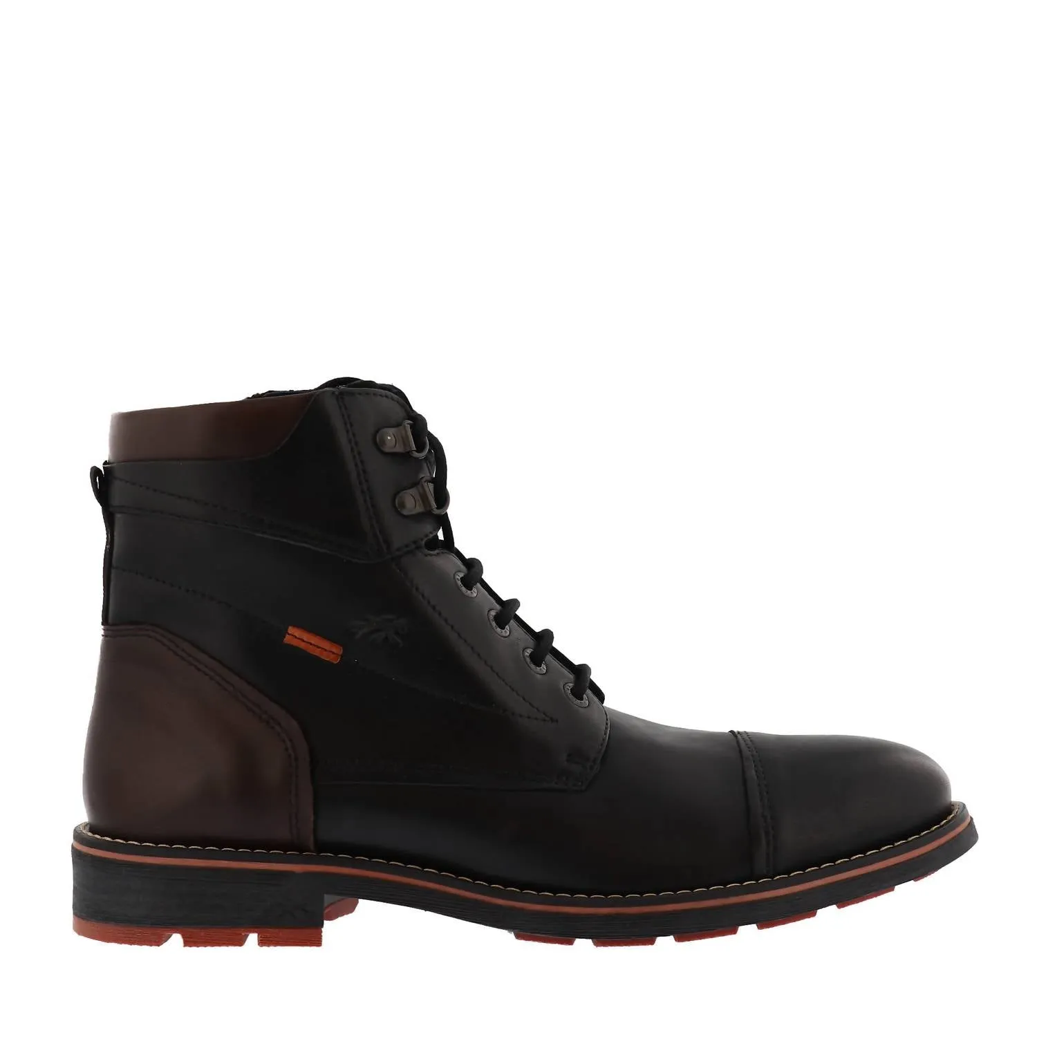 natural materials Men's Terry Tie Boot In Black
