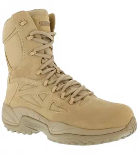 synthetic leather Closed Toe Men's Combat Work Boot In Desert