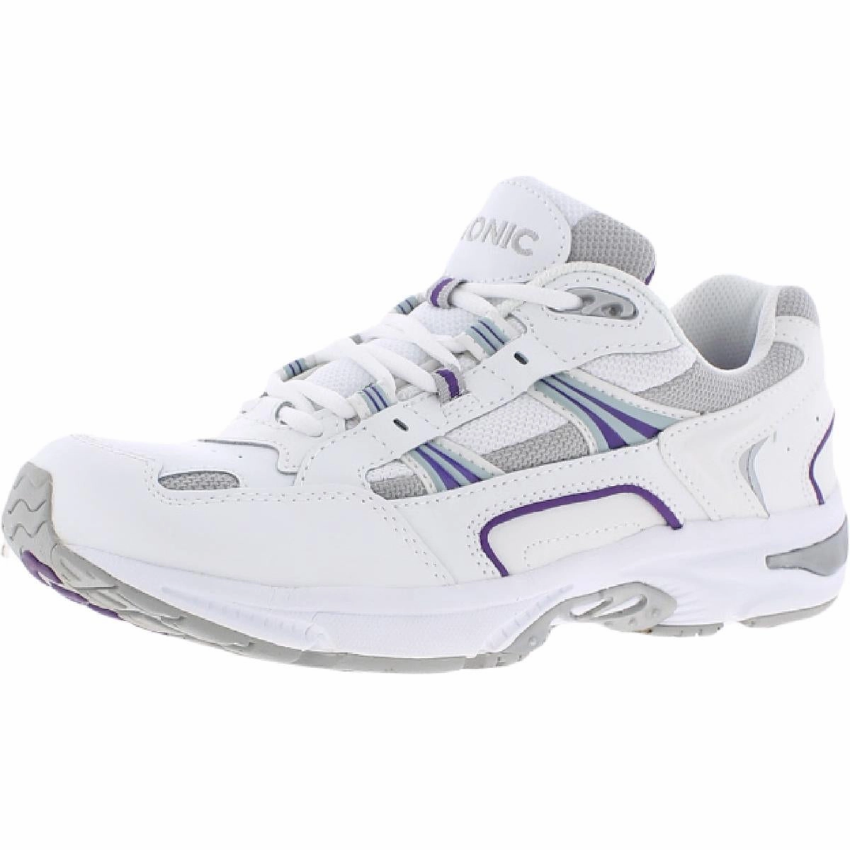 Walker Womens Leather Walking Athletic and Training Shoes Breathable Perforations