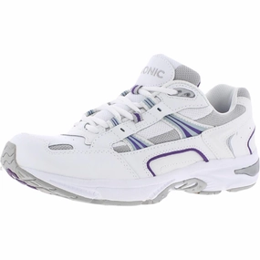 Walker Womens Leather Walking Athletic and Training Shoes Breathable Perforations