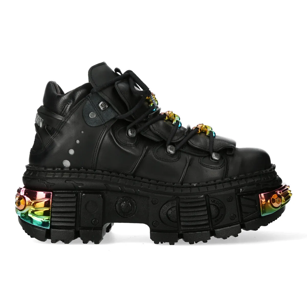 WALL106-S23 Boots Leather Platform Gothic Cold resistant