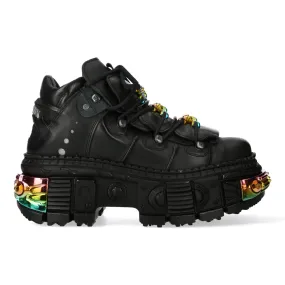 Thermal Core Rainy Day Commuter All Weather Cold Weather Commuter WALL106-S23 Boots Leather Platform Gothic