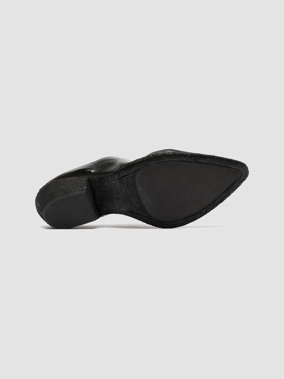 Comfortable Sides Foot Support WANDA DD 101 - Black Leather Mule