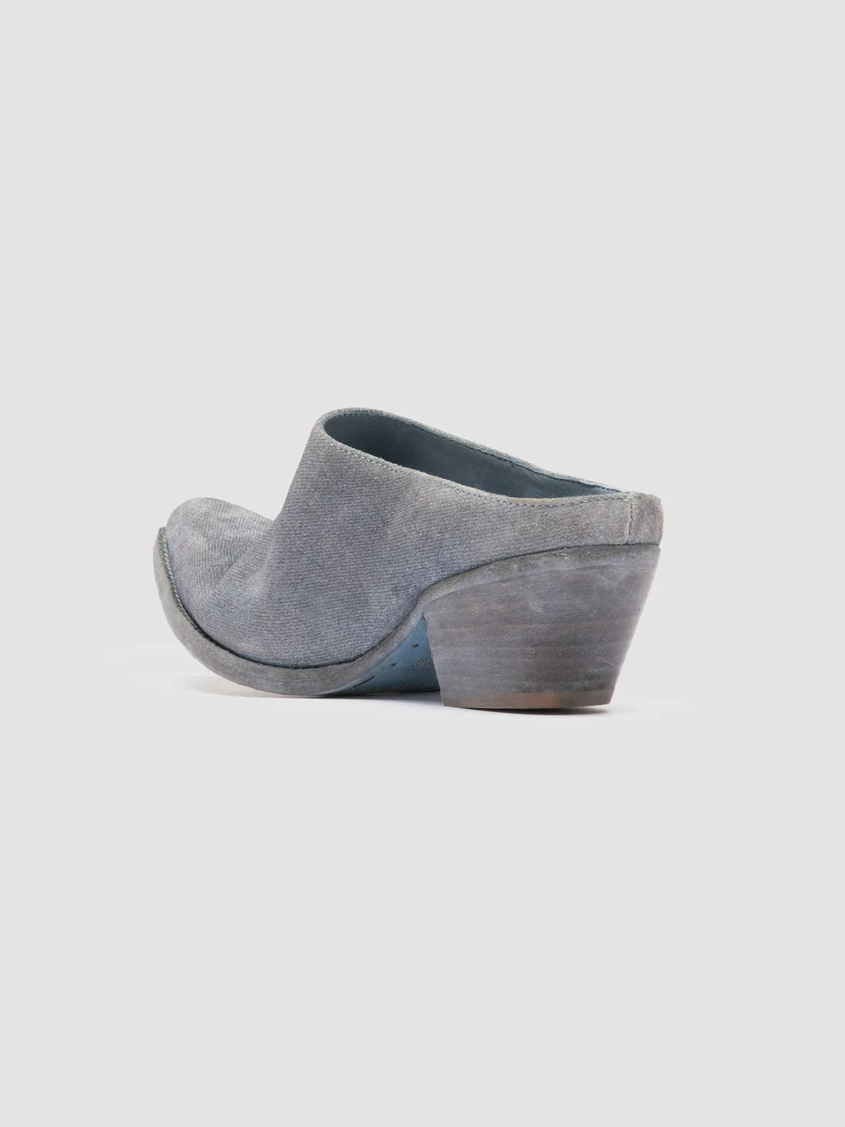 WANDA DD 101 - Blue Suede Mule Living Room Ready