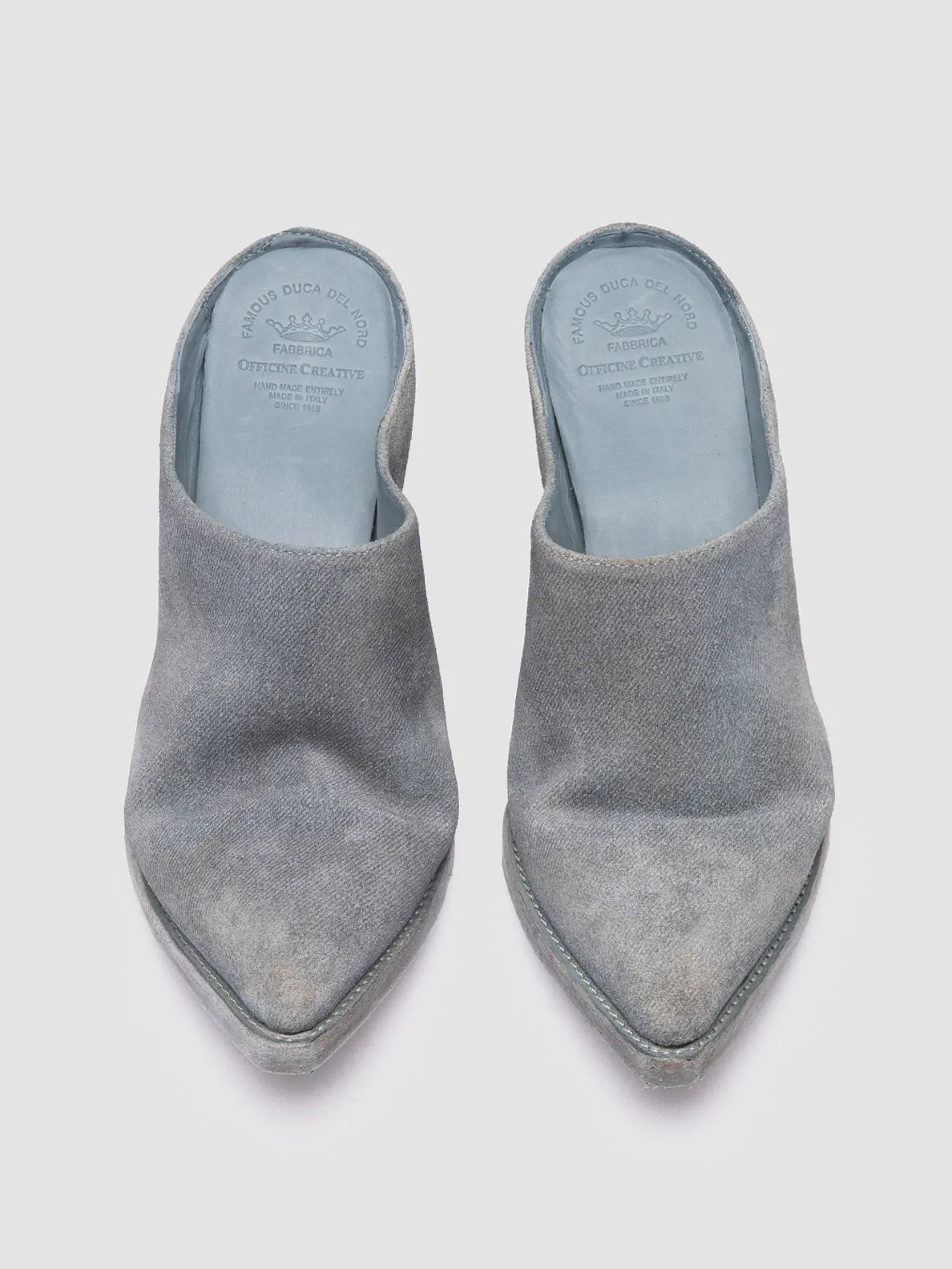 WANDA DD 101 - Blue Suede Mule Basic Fit