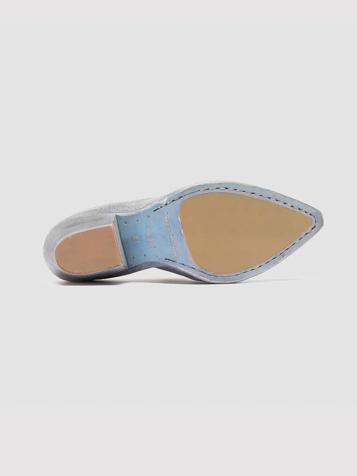WANDA DD 101 - Blue Suede Mule Anytime Slip On