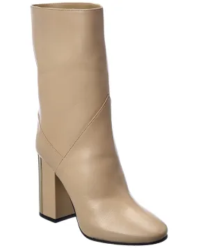 Jimmy Choo Rydea 100 Leather Bootie Outdoor Chore Metallic Buckle