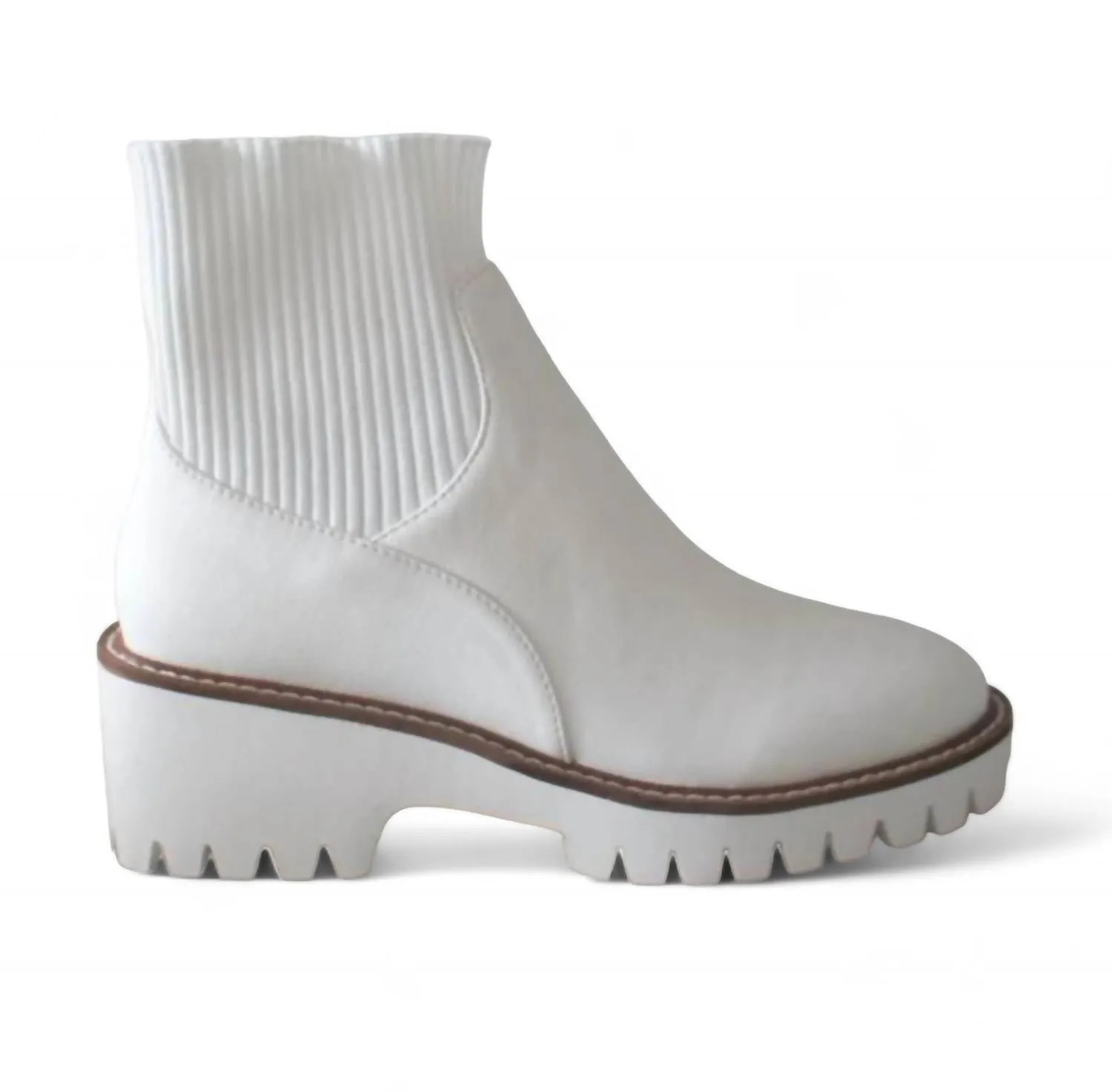 Women's Blaire Boot In White Reflective Safety Details