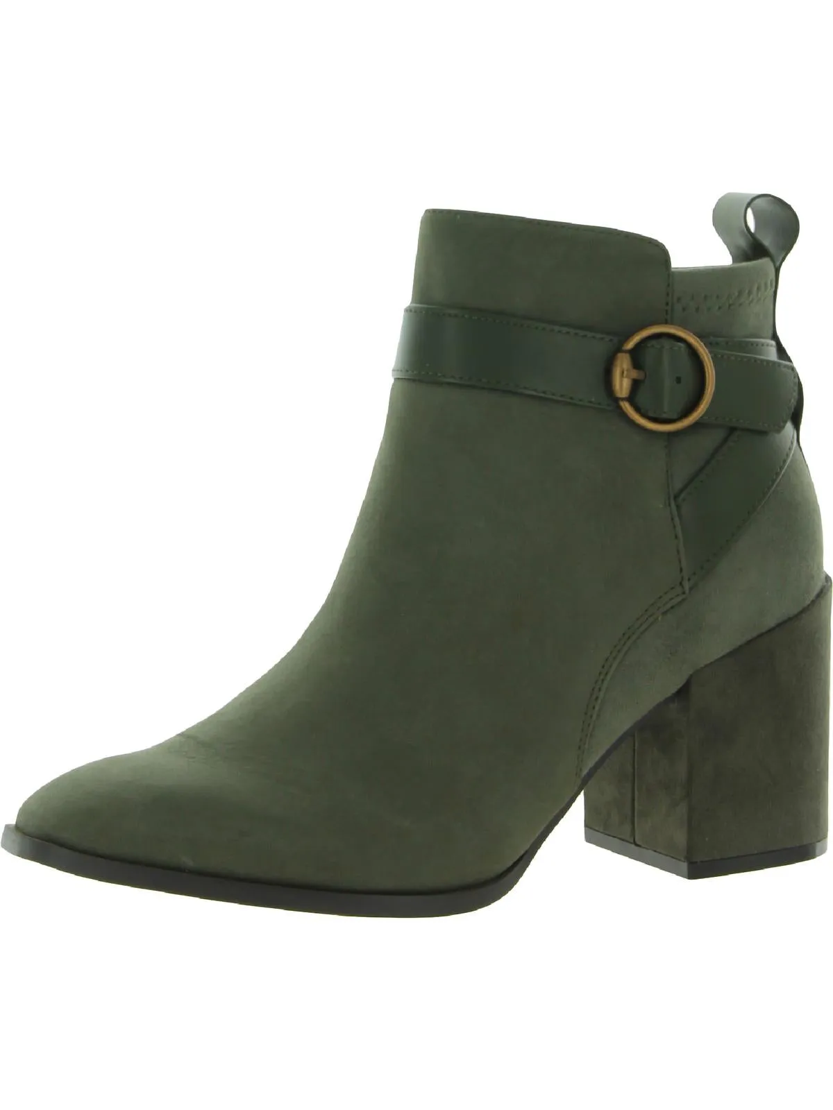 Tenley Womens Zipper Square Toe Booties Comfort Cushion