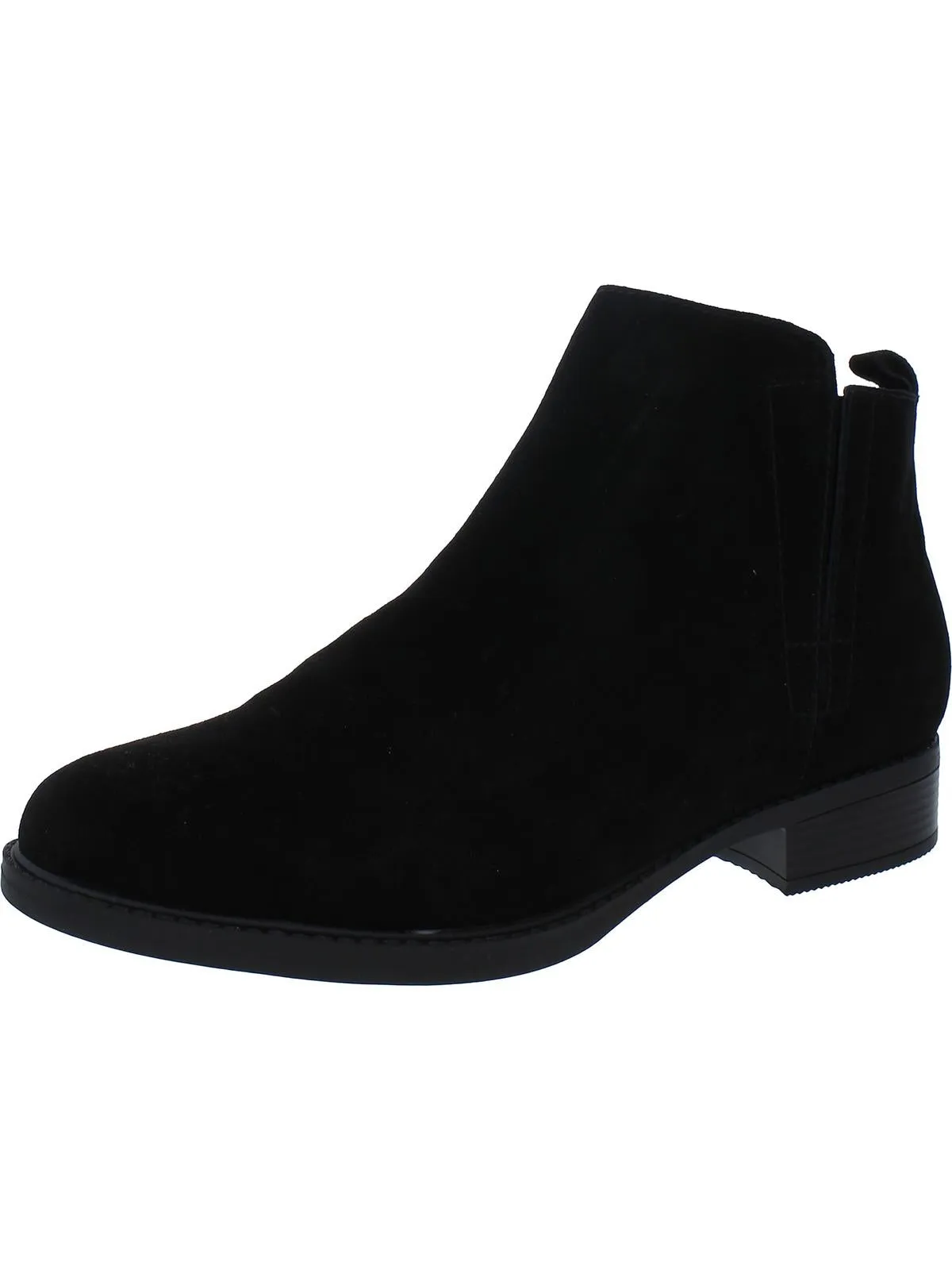 Larime Womens Zipper Ankle Booties Flex Groove Design sweat-wicking