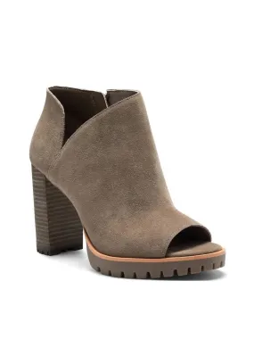 Tear-resistant Anti Odor Cold Climate Women Hevana Open Toe Bootie In Beige