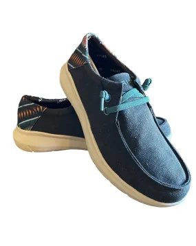 Quick Fit Men's Hilo 2.0 Stretch Shoes In Charcoal Blue/blue Aztec