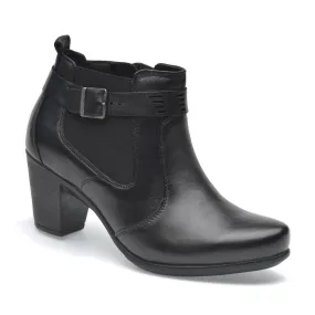 Crisp Edge Comfort Lining All Day Wear Women's Lambskin Boots Britany In Black