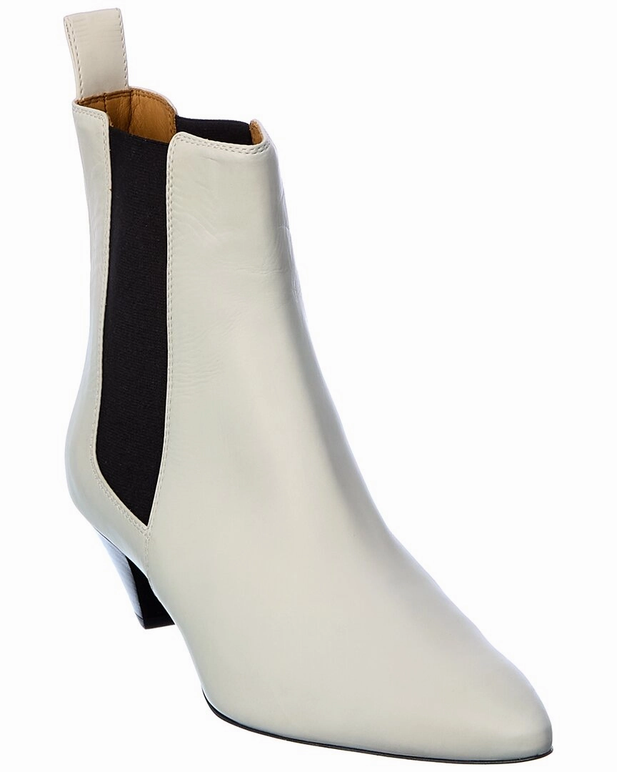 Isabel Marant Ister Leather Bootie Roll Up Quick Lace System