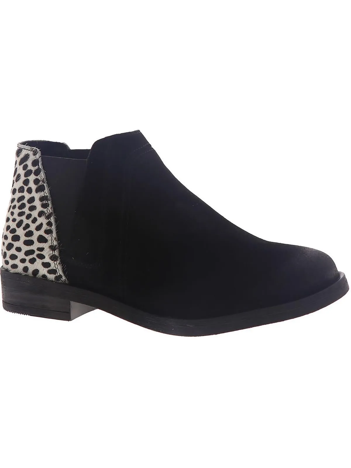 Demi 2 Beat Womens Calf Hair Animal Print Booties Sturdy sole Abrasion Resistant Surface
