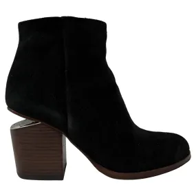 Alexander Wang Gabi Ankle Boots in Black Suede Training Ground