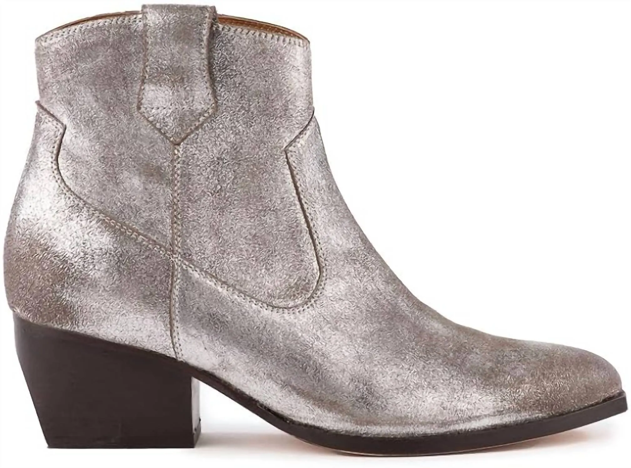 Sleek Construction Comfort Lining Cold Weather Commuter Women's Upside Bootie In Pewter