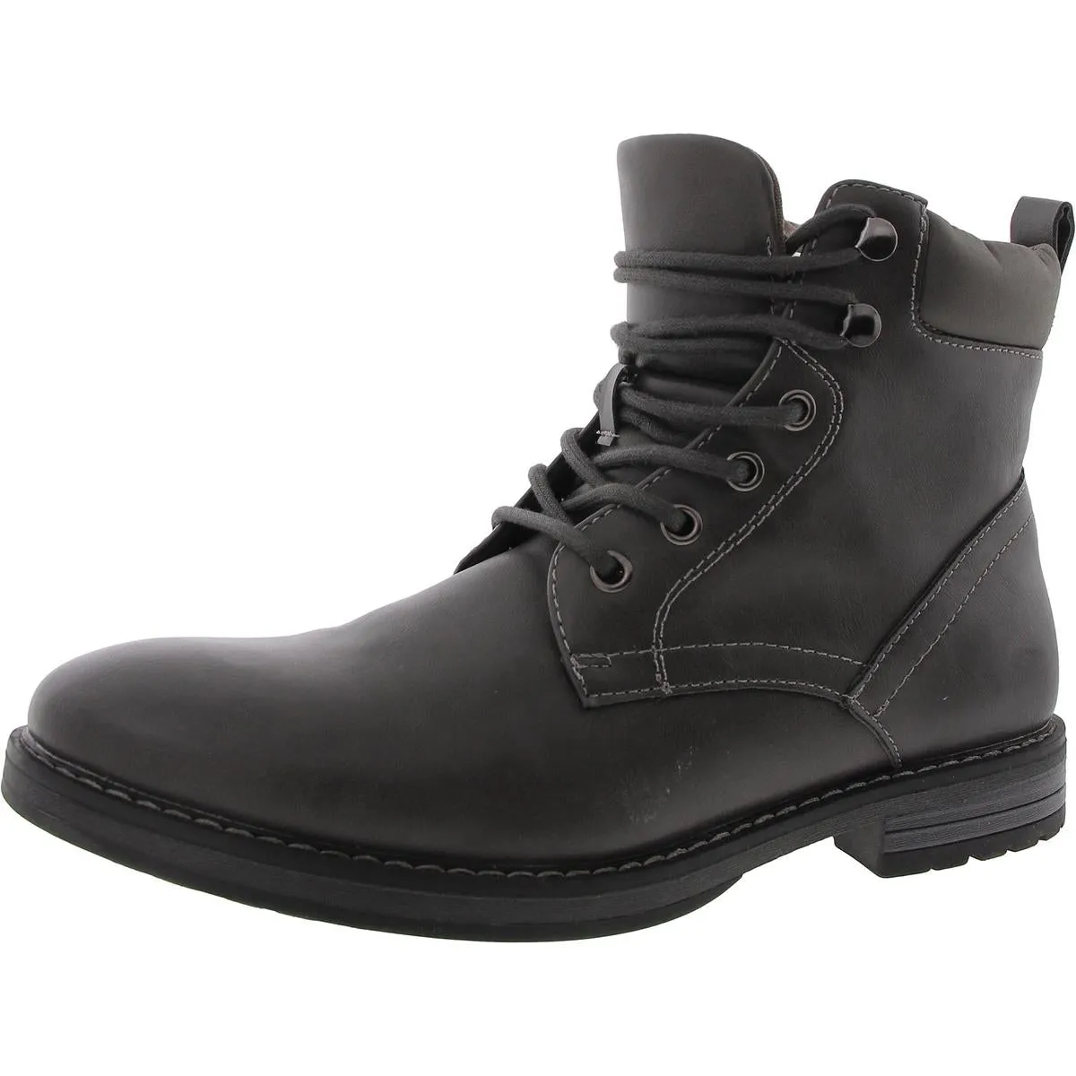 Breathable Trail Runner Ergonomic Footbed Westin Mens Faux Leather Round Toe Combat & Lace-up Boots