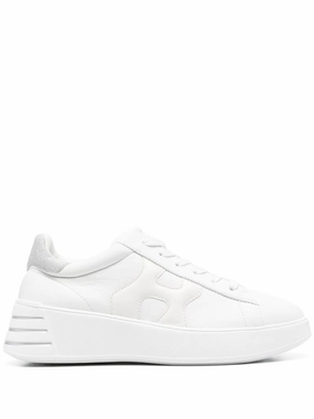 Design-led concept Comfort Focused Engineering White Sneakers With Chunky Platform Sole