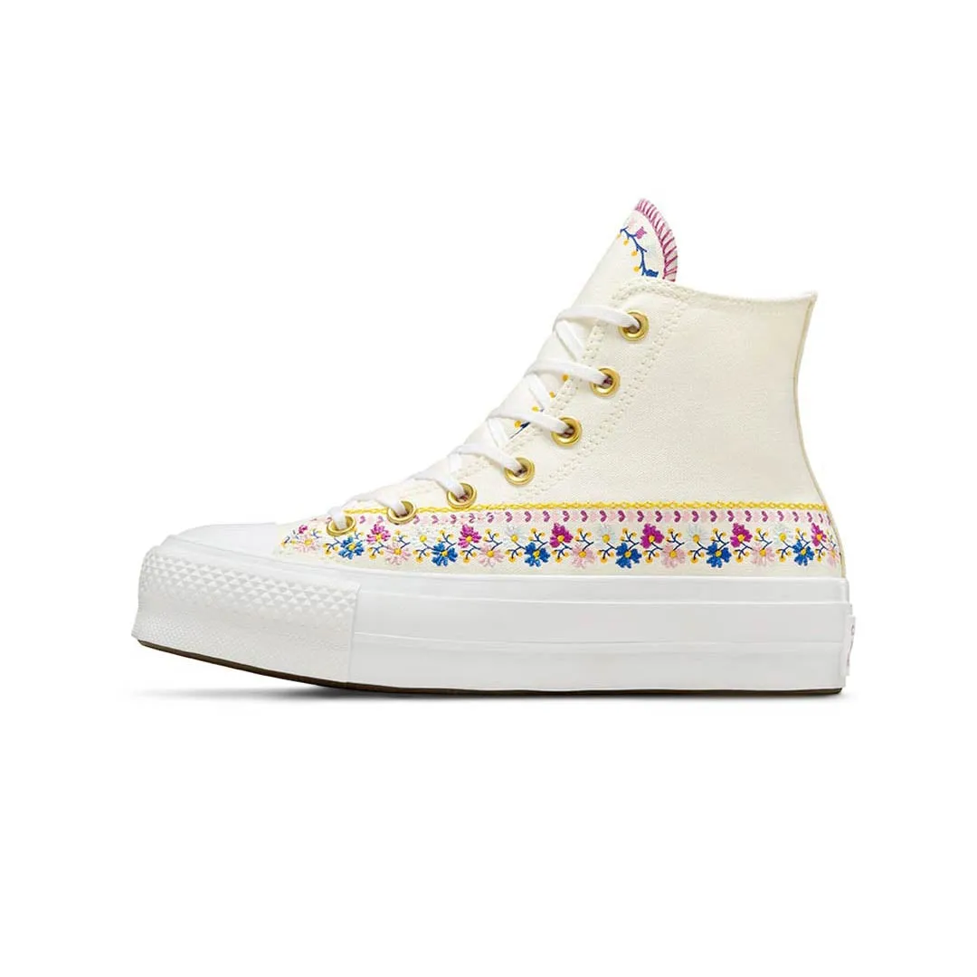 Converse - Women's Chuck Taylor All Star Lift Platform Free Spirit Florals High Top Shoes (A12050C) Clean Edge