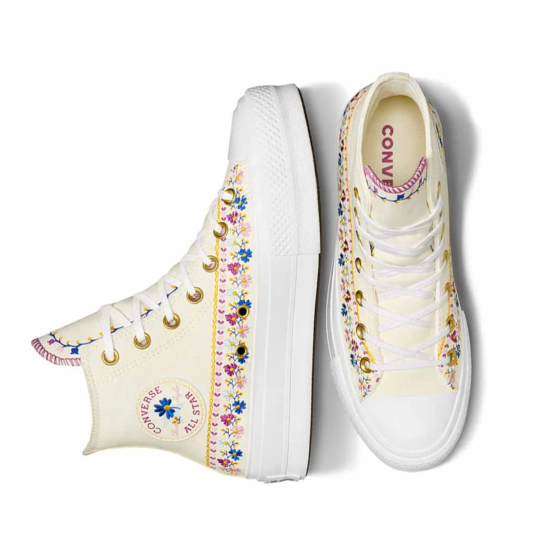 Converse - Women's Chuck Taylor All Star Lift Platform Free Spirit Florals High Top Shoes (A12050C) Durable Outsole Design
