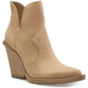 Leeshi Womens Cut-Out Pointed Toe Ankle Boots Casual Comfort