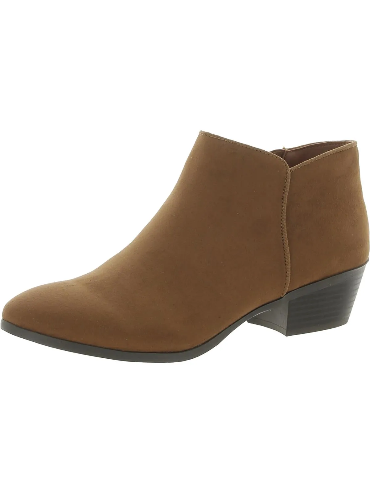 Soft Leather Wileyy  Womens Faux Suede Comfort Booties