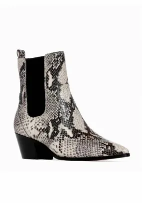 Willa Chelsea Bootie In Roccia Snake Scandi Cool Stability Base