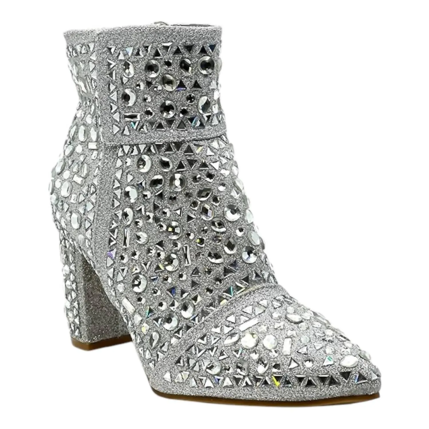 Women's Country Concert Bootie In Silver Classic Appeal