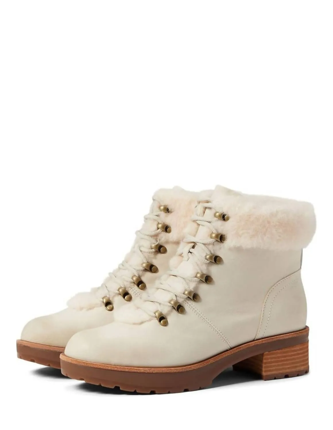 Winslet Hiker Ankle Boot In Cream Water Wall Dry Interior