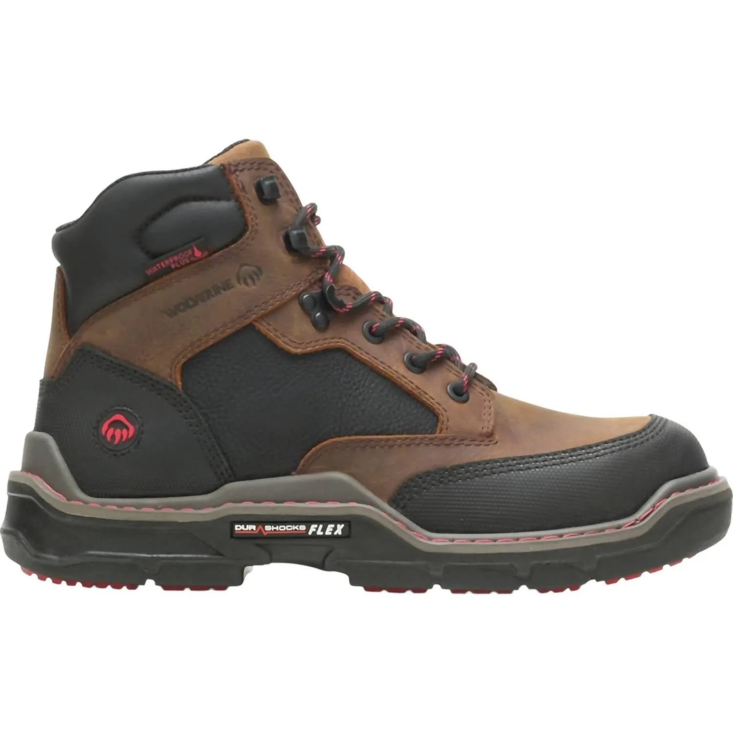 Men's Raider Durashocks Heavy Duty Carbonmax 6" Boot In Brown Quick Drying Hiking Trails