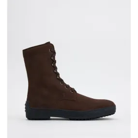 City Utility Winter Gommino Ankle Boots in Suede