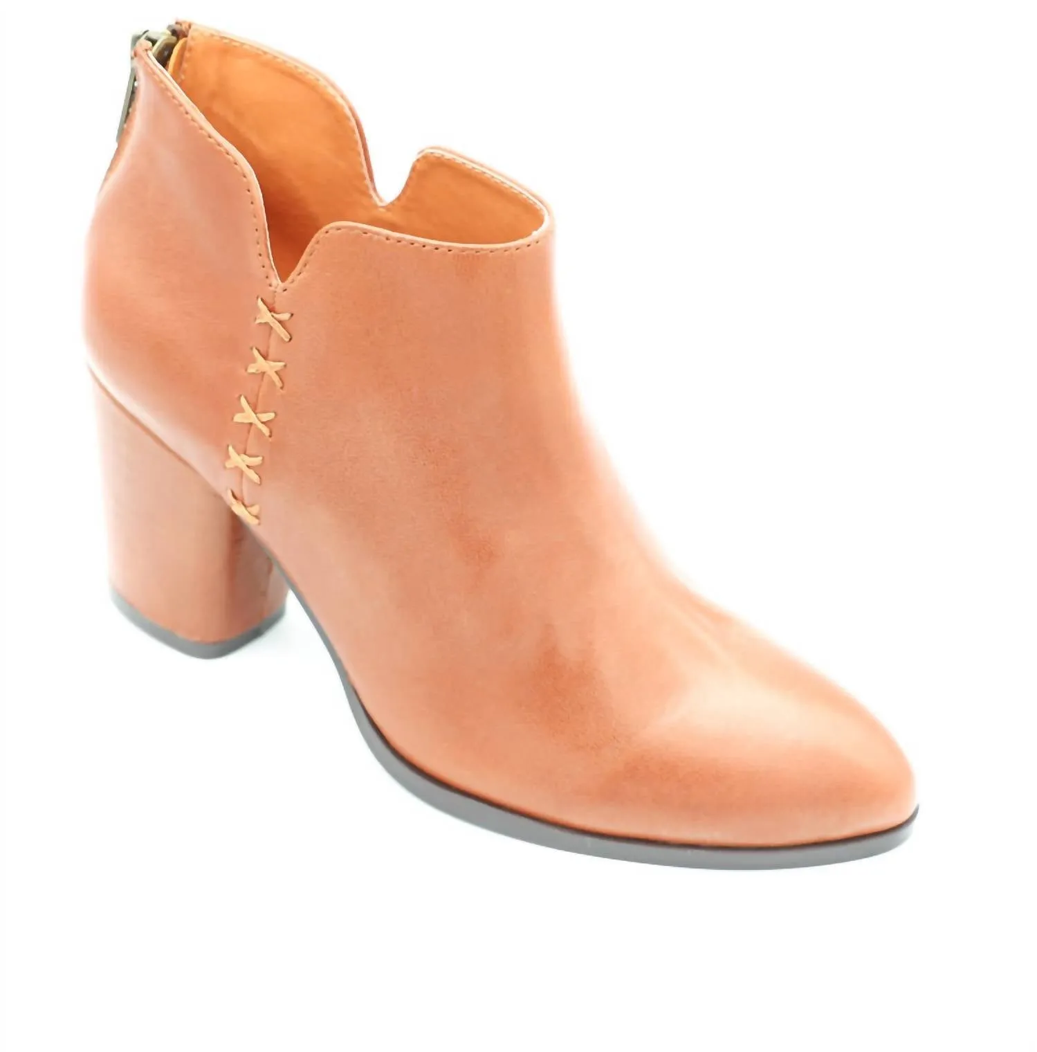 Abrasion Resistant Materials Women Astrid Heeled Bootie In Whiskey