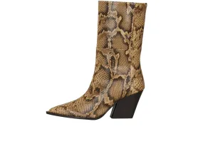 Women Gavello Boot In Snake Nocciola Long Wear Comfort Seamless Comfort Snowy Path