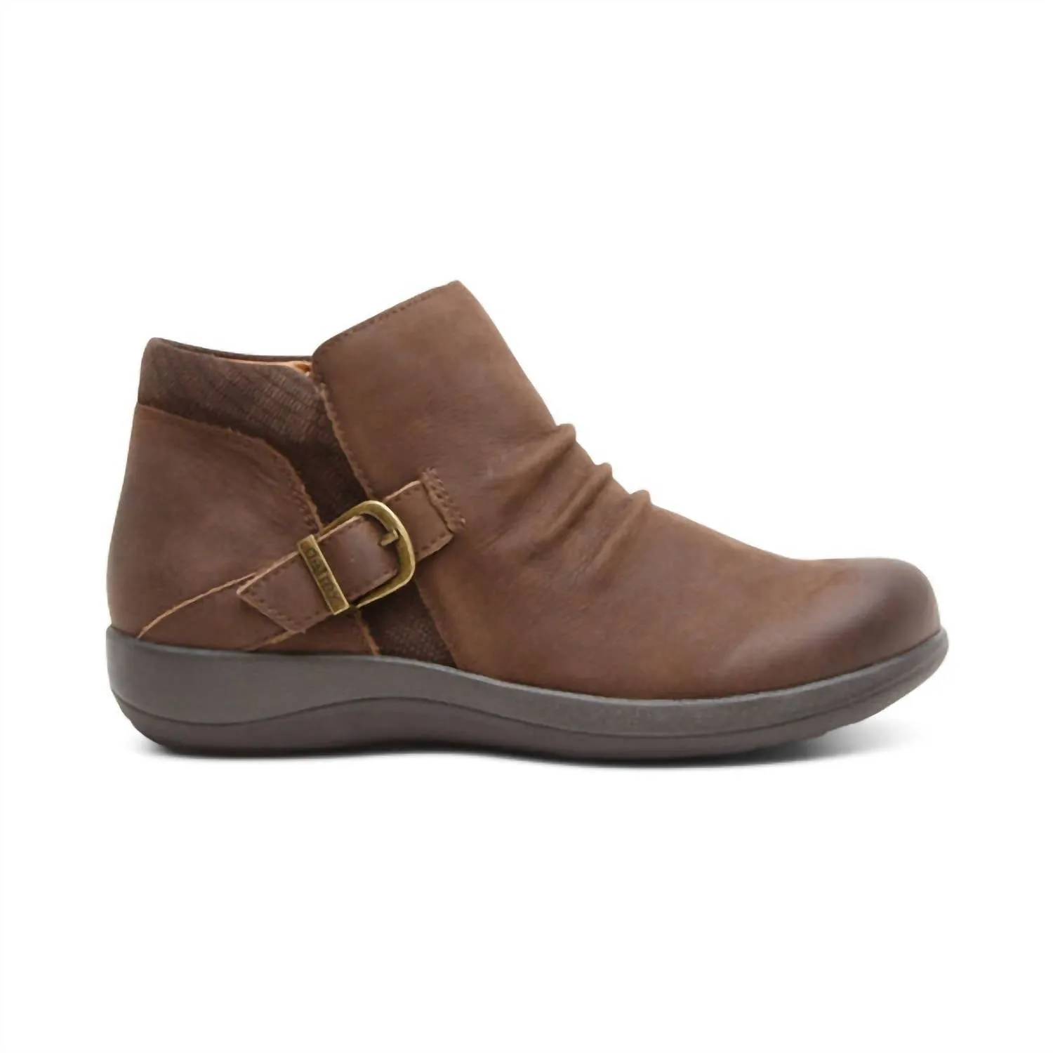 Women Luna Ankle Boot In Dark Earth Minimalist Look