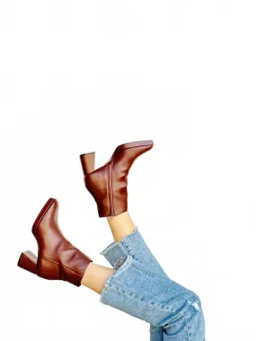 Women Shine On Me Booties In Brown Travel Companion