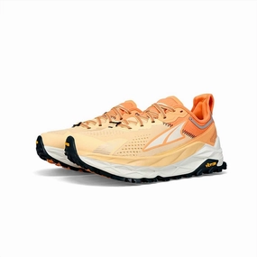 Women Olympus 5 Trail Shoes In Orange zero - heel shoes