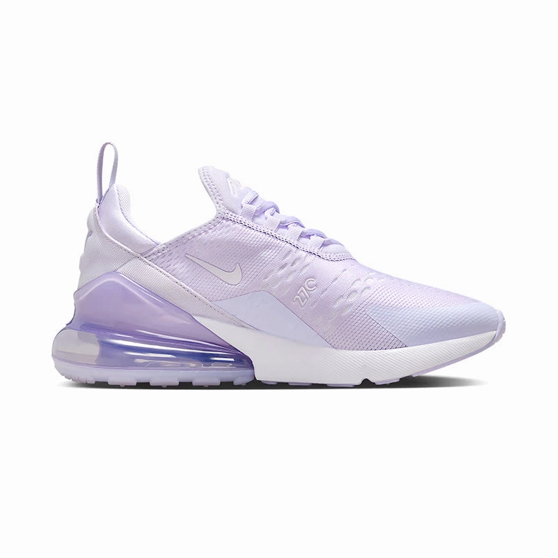 Endurance Style. Heat Resistant Midsole Women's Air Max 270 Amethyst Tint/White