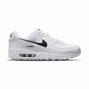 Resilient Outsole Torque Control Women's Air Max 90 White/Black/White