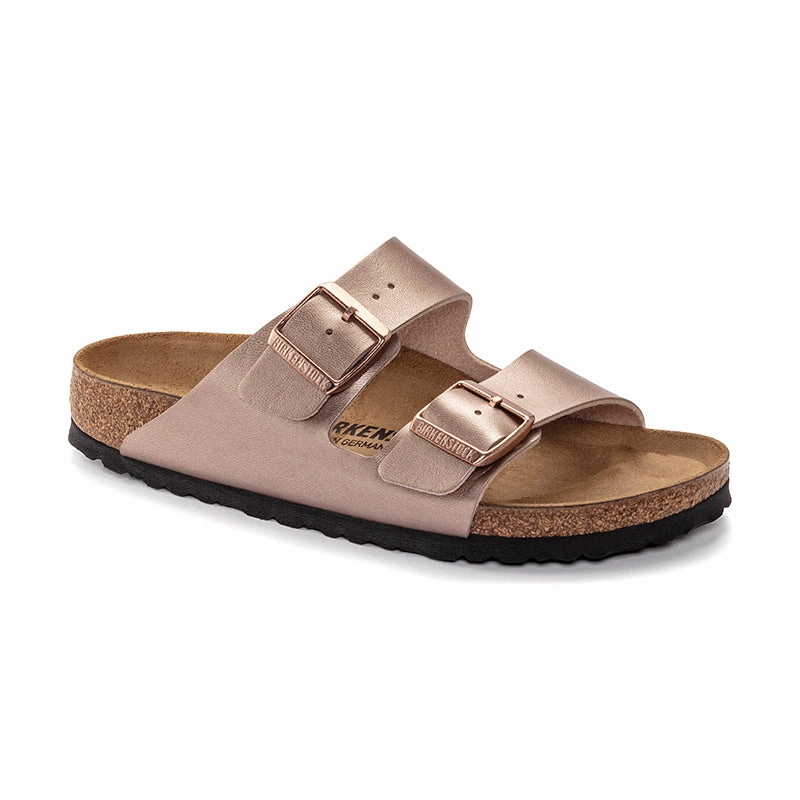 Women's Arizona Metallic Copper Birko-Flor Weightless Wear Lime Fresh