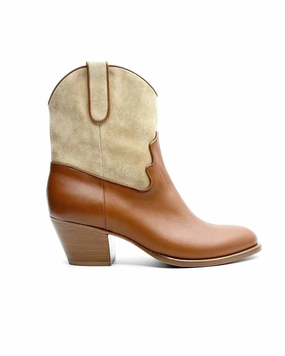 Women's Banda Boot In Cuoio Kid Fun