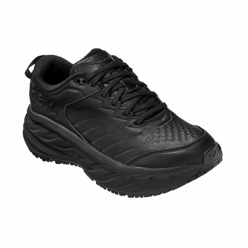 Women's Bondi Slip Resistant Black/Black adventure - running shoes SyntheticLeather
