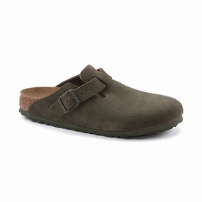 Women's Boston Narrow Thyme Suede Stone Hike Hook And Loop