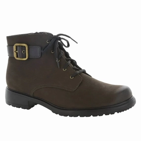 Padded Interior Hiking Trails Mud Resistant Winter Walker Women's Bradley Boots In Brown Nubuck